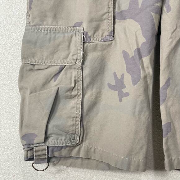 Y2K Hollister Women's Camo Cargo Utility Shorts Grunge Androgynous Size M 8 - Picture 3 of 8